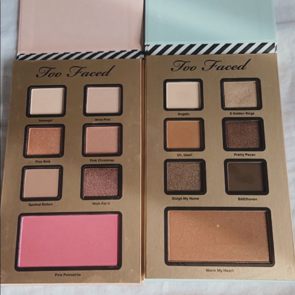 too faced eyeshadow pallet bundle